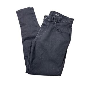 INC International Concepts Mens 34/34 Black Weathered Tapered Denim Pants